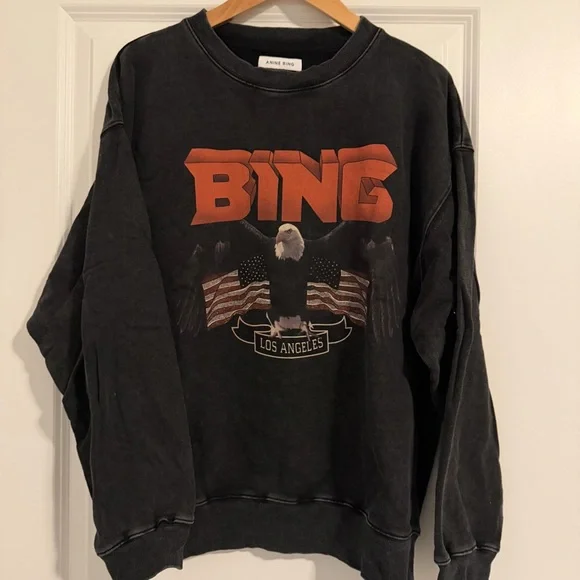 Anine Bing Vintage Eagle Graphic Sweatshirt - Picture 2 of 7